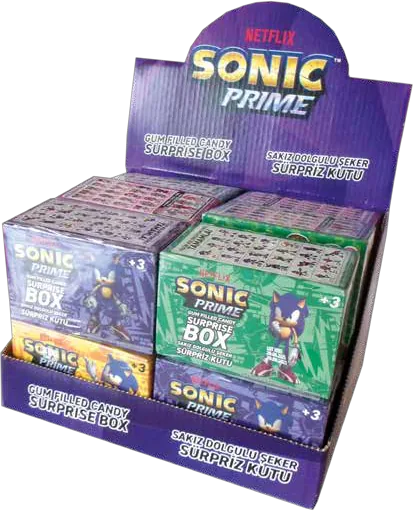 Sonic Surprise Box product and display box